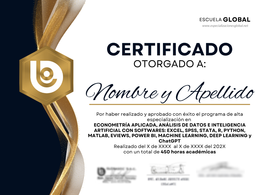 Modelo de certificado